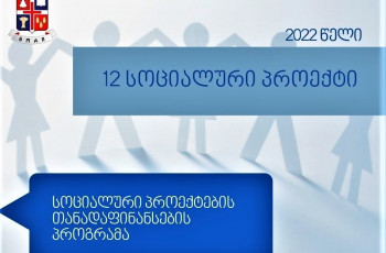 2022 წელს გორის მერიამ თანადაფინანსების პროგრამის ფარგლებში, 12 სოციალური პროექტი დააფინანსა