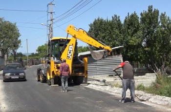 მორიგი ინფრასტრუქტურული პროექტი კასპის მუნიციპალიტეტში - ზემო ხანდაკში ასფალტ-ბეტონის გზა მოეწყო