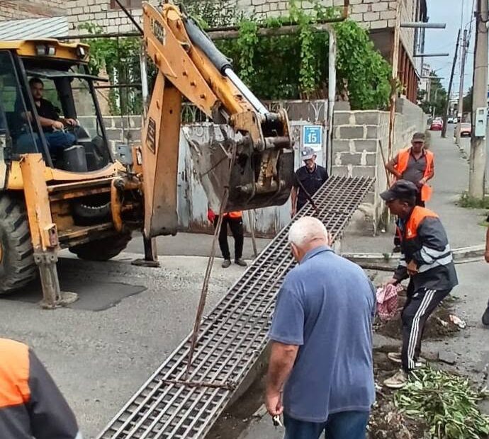 გორში დასუფთავების სამუშაოები გრძელდება