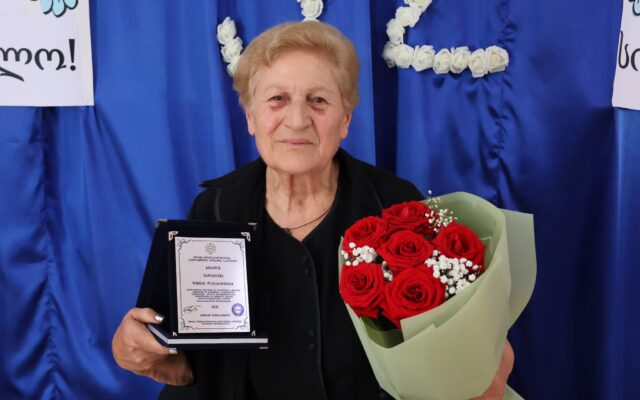 გორის მუნიციპალიტეტის სოფელ სკრის საბავშვო ბაღში პედაგოგის გაცილების ღონისძიება გაიმართა