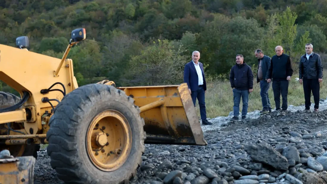 კასპის მუნიციპალიტეტში მთიულთუბნისა და გუდალეთის დამაკავშირებელი გზის რეაბილიტაცია მიმდინარეობს