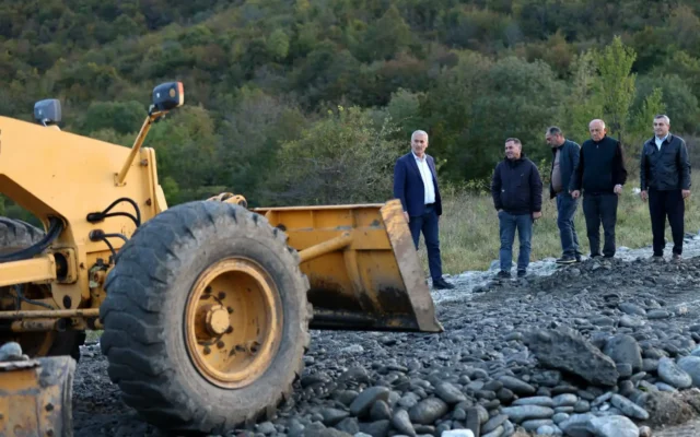 კასპის მუნიციპალიტეტში მთიულთუბნისა და გუდალეთის დამაკავშირებელი გზის რეაბილიტაცია მიმდინარეობს